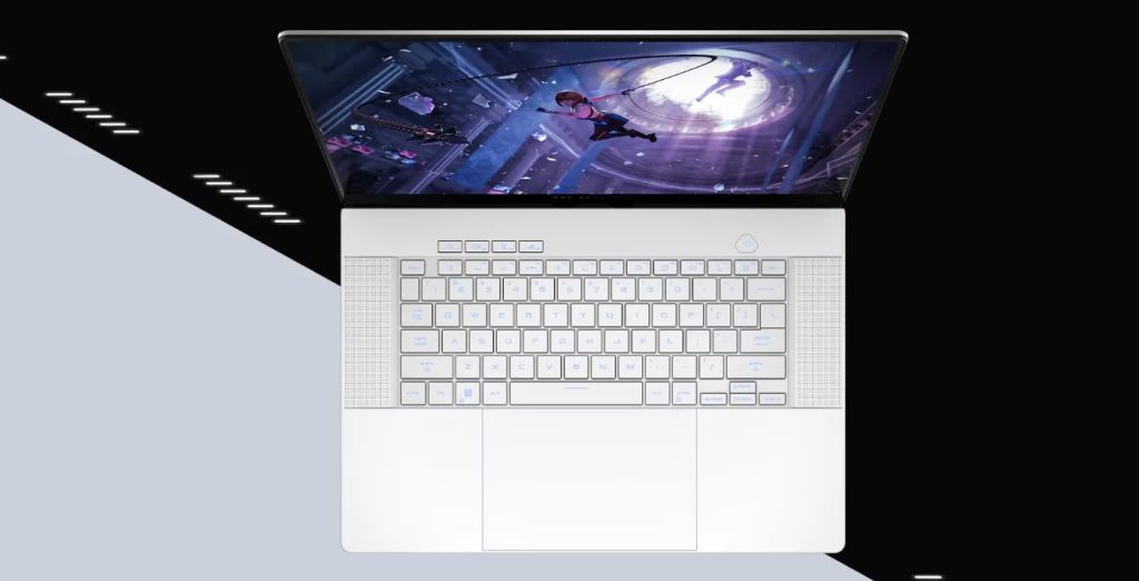 Laptop Gaming ASUS ROG Zephyrus G16 GA605WV, procesor AMD Ryzen™ AI 9 HX 370 5.1GHz, 16", WQXGA, OLED, 240Hz, 16GB LPDDR5x, 1TB SSD, NVIDIA® GeForce RTX™ 4060 8GB GDDR6, Windows 11 Home, Platinum White