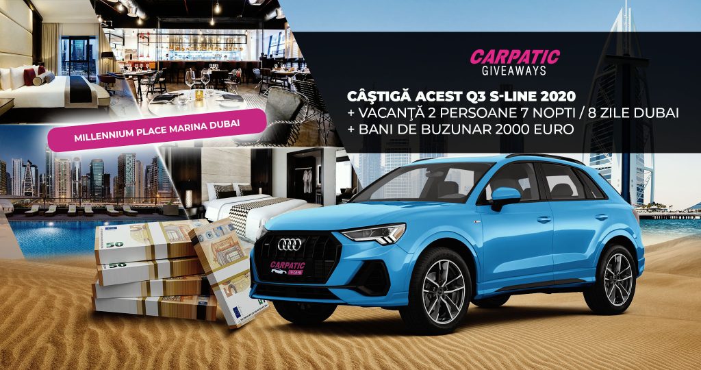 AUDI Q3 S-LINE 2020 + DUBAI TRIP 7 DAYS + 2000 EURO POCKET MONEY