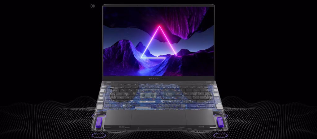 Laptop Gaming ASUS ROG Zephyrus G14 OLED GA403UV-QS062, AMD Ryzen 9 8945HS, 16GB, SSD 1TB, NVIDIA GeForce RTX 4060 8GB