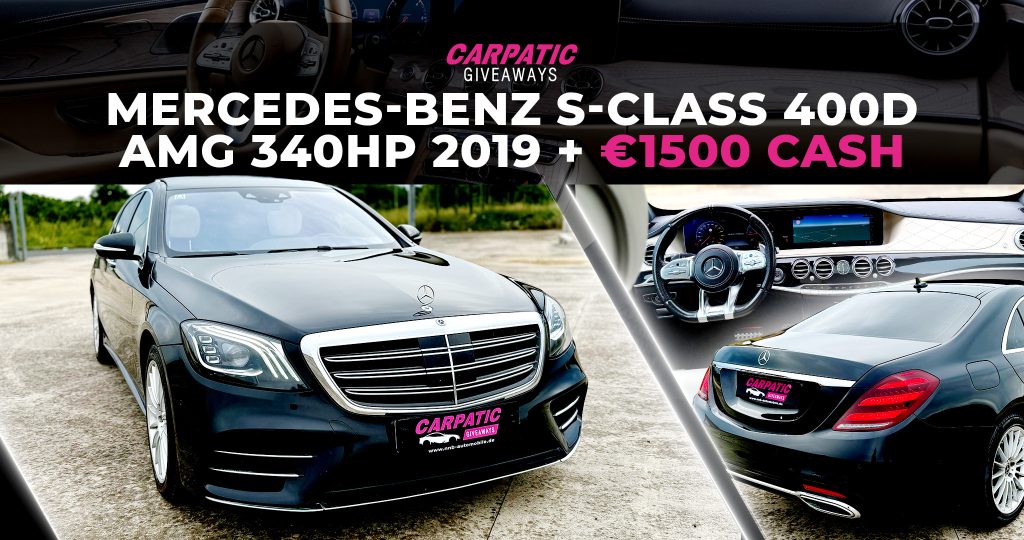 Mercedes-Benz S-Class 400 d AMG (340 Hp) 2019 + €1500 POCKET MONEY