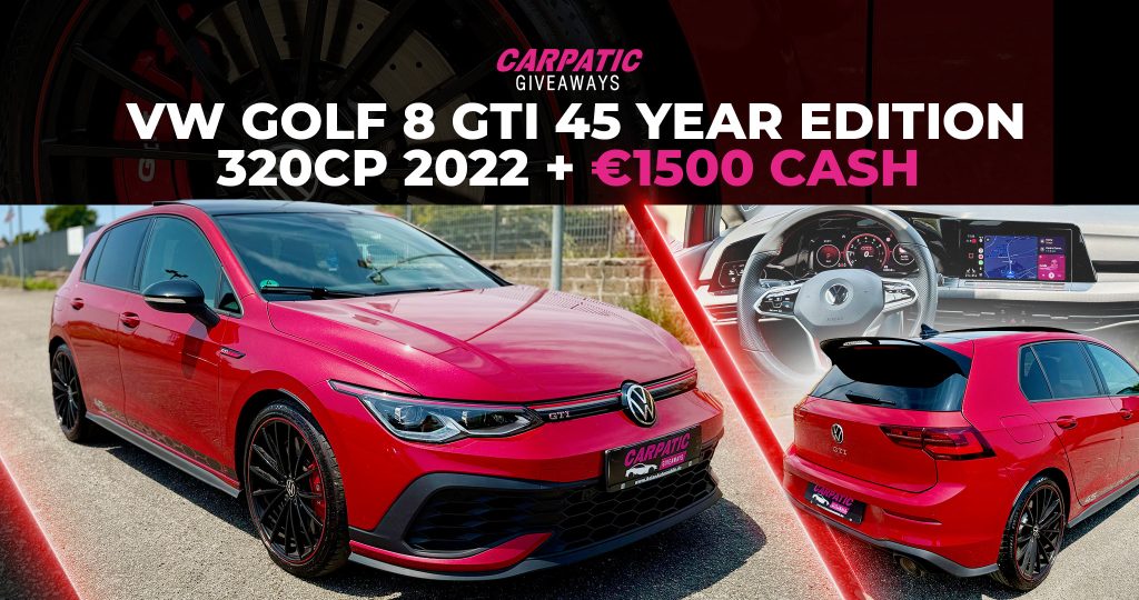 VW GOLF 8 GTI 45 YEAR EDITION 320CP 2022 + €1500 POCKET MONEY