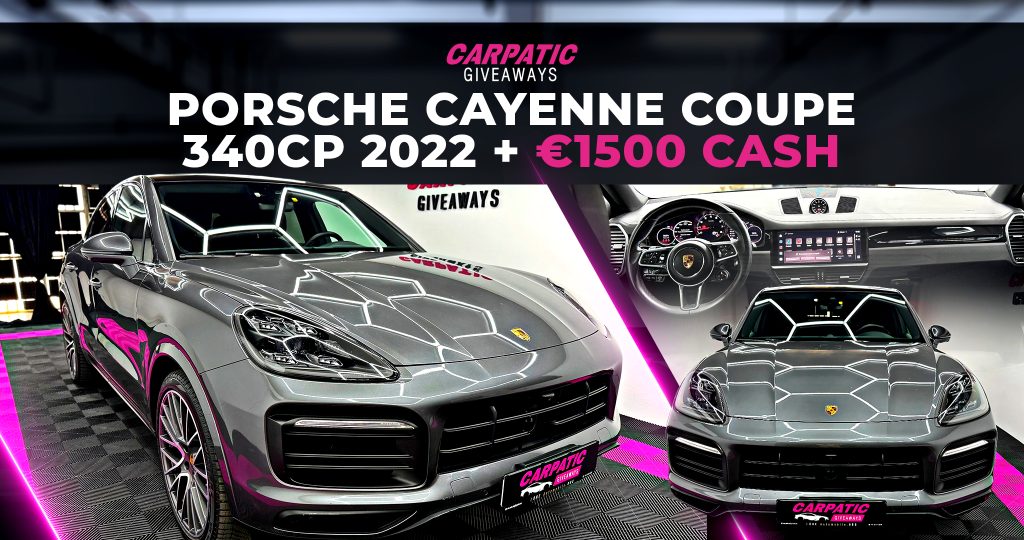 Porsche Cayenne Coupe 340CP 2022 + €1500 POCKET MONEY