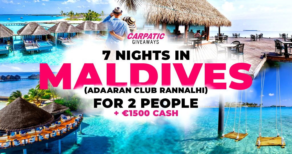 ☀️7 Nights In Maldives For 2 People + €1500 Pocket Money
