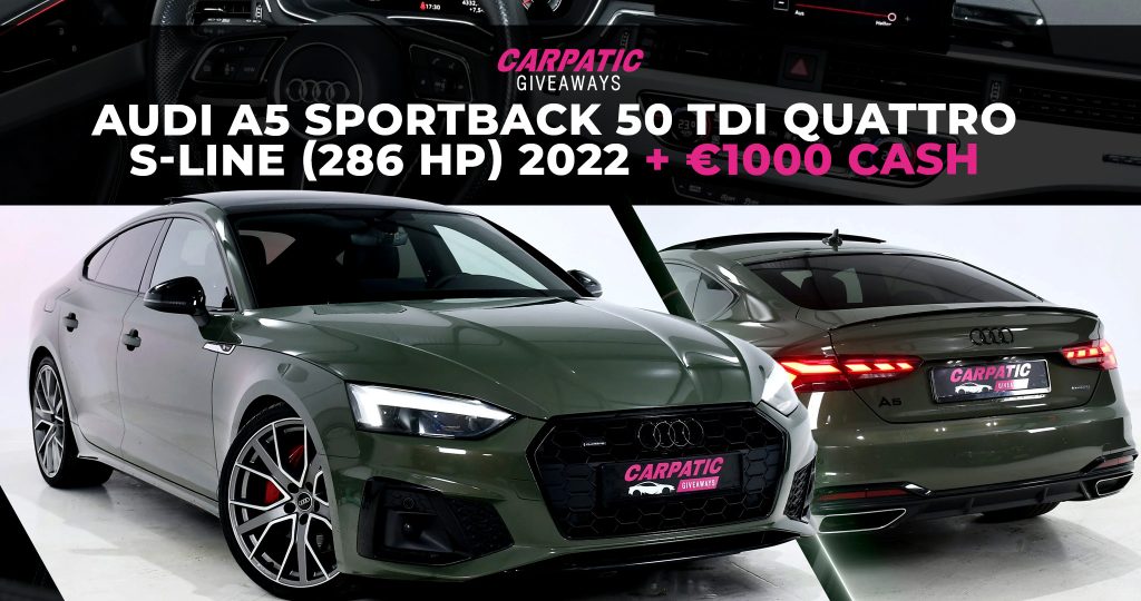 Audi A5 Sportback 50 TDI Quattro S-Line Tiptronic (286 HP) 2022 + €1000 POCKET MONEY