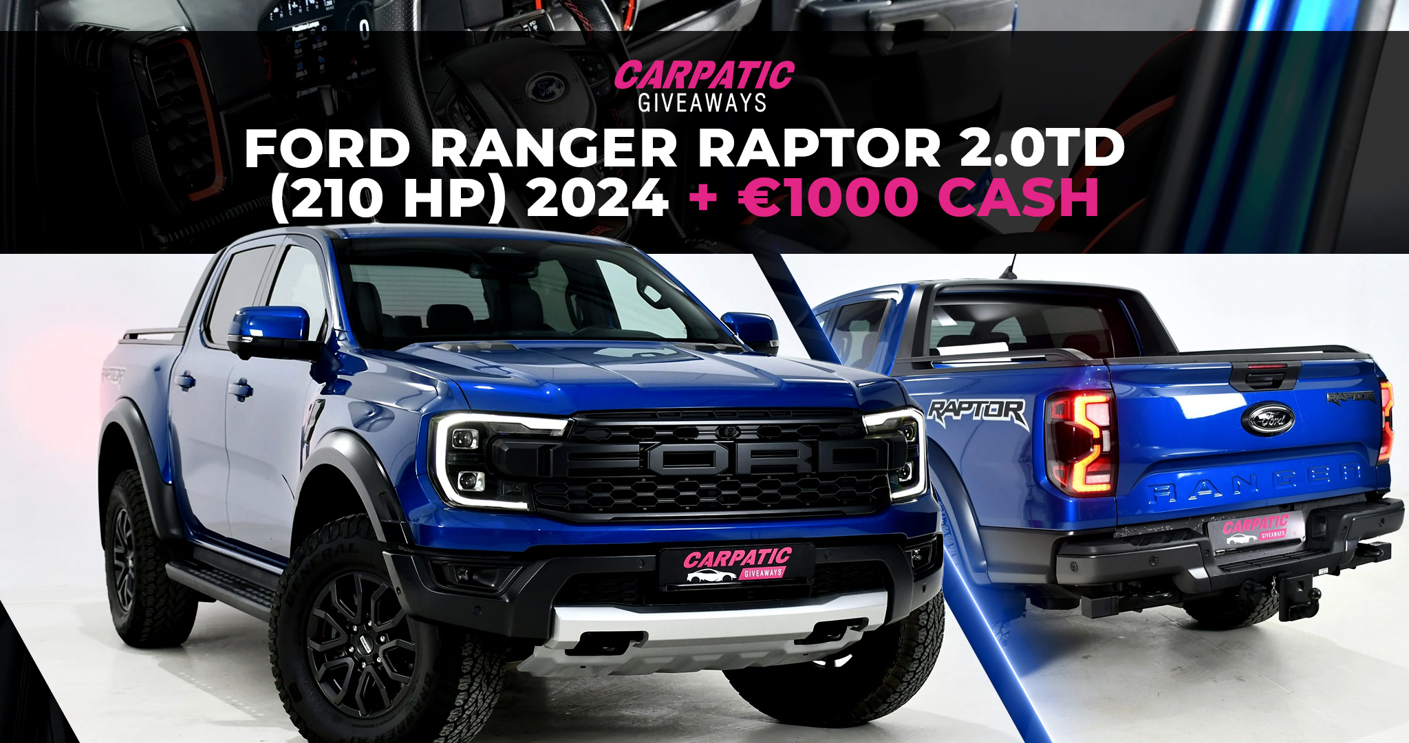 Ford Ranger Raptor 2.0TD (210 HP) 2024 + €1000 POCKET MONEY
