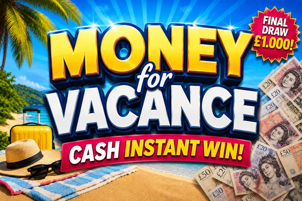 Money for Vacance - Cash Instant Win!