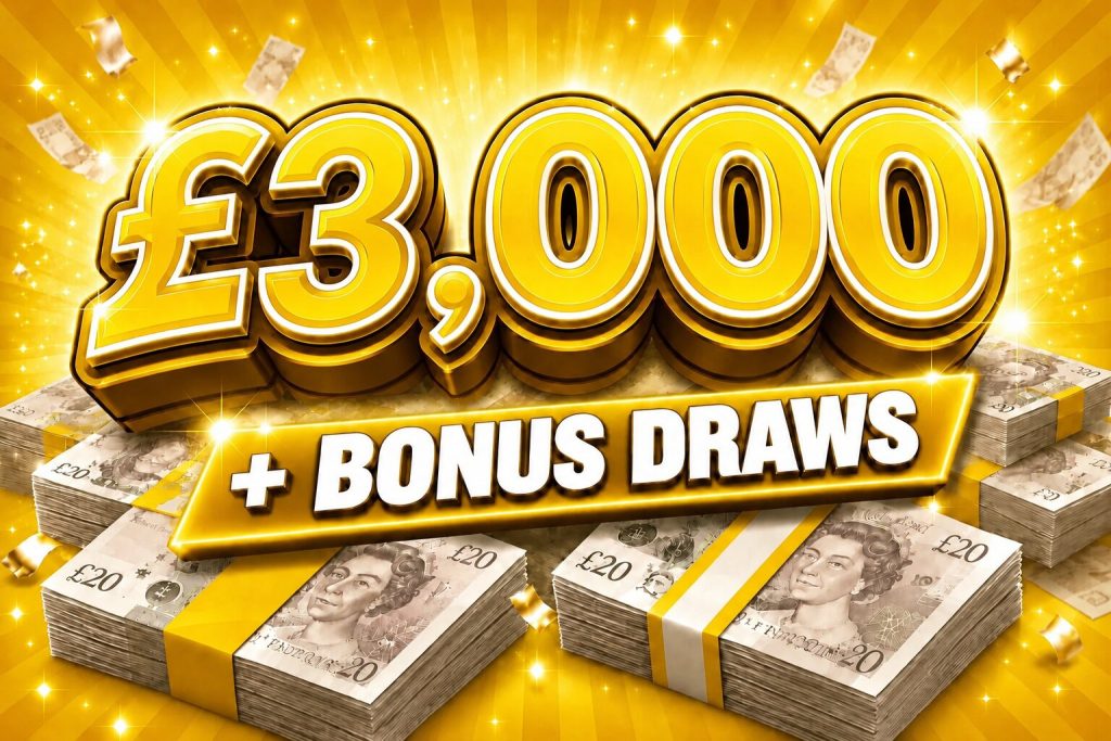 £3,000 Cash + Bonus Draws #19