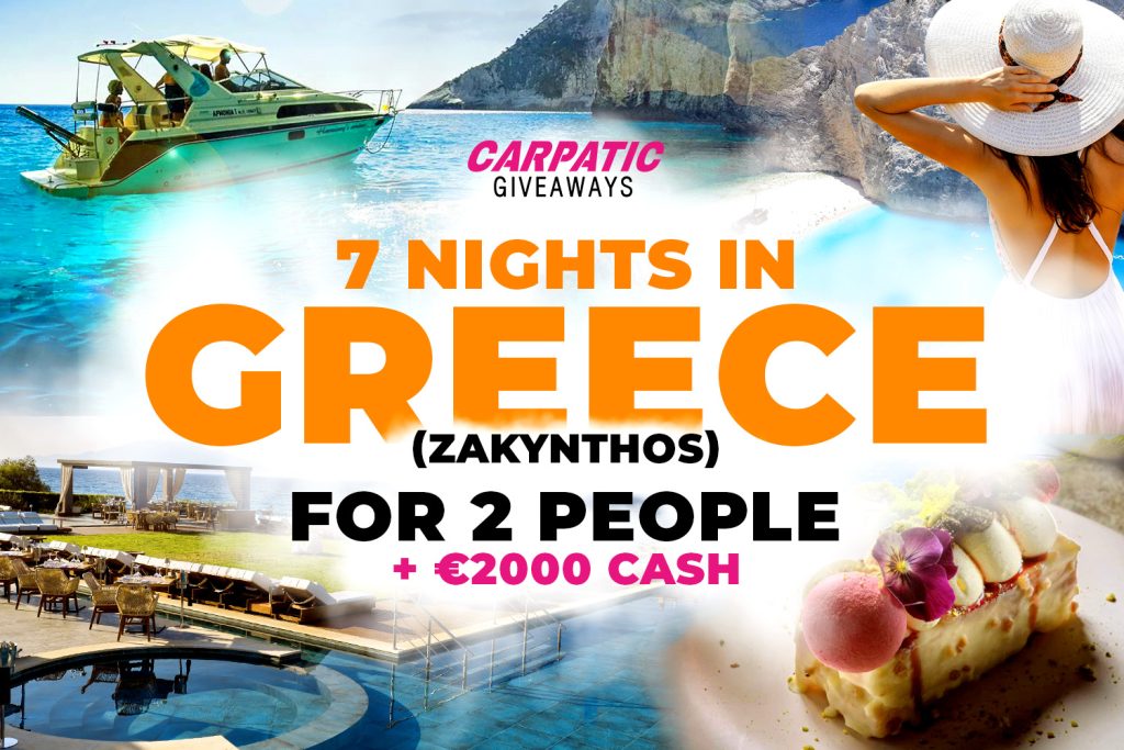 ☀️7 Nights In Greece *Zakynthos* For 2 People + €2000 Pocket Money