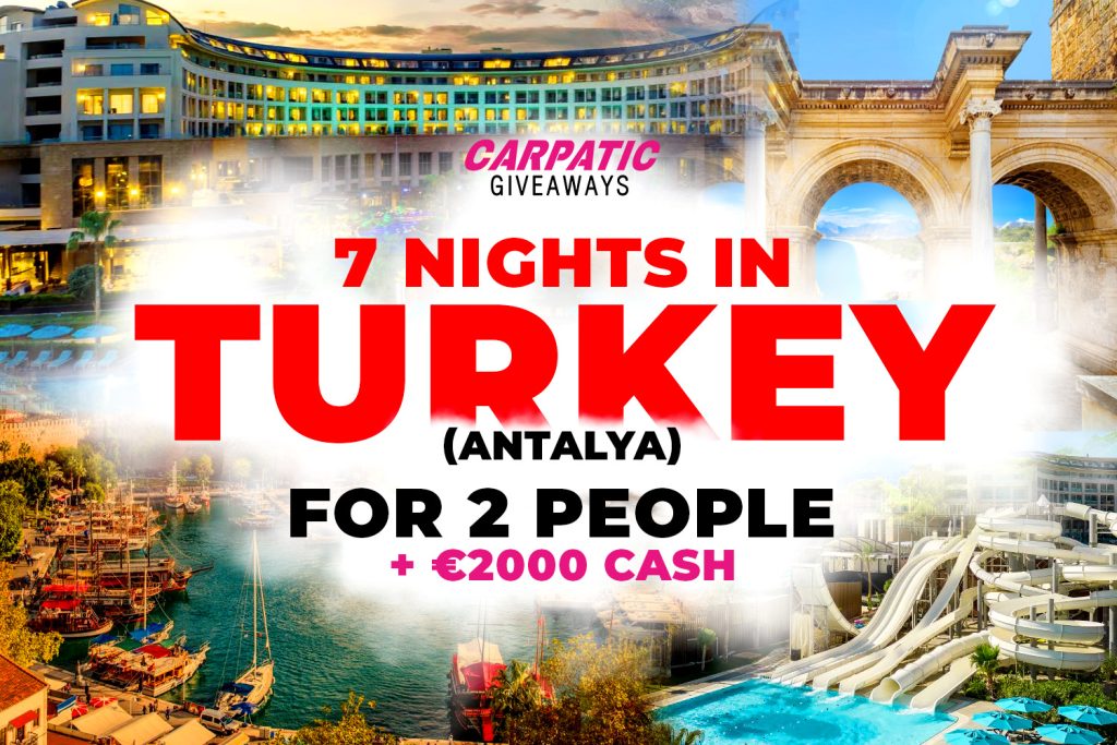 ☀️7 Nights In Turkey *Antalya* For 2 People at Kaya Palazzo 5 Stars Resort + €2,000 Pocket Money