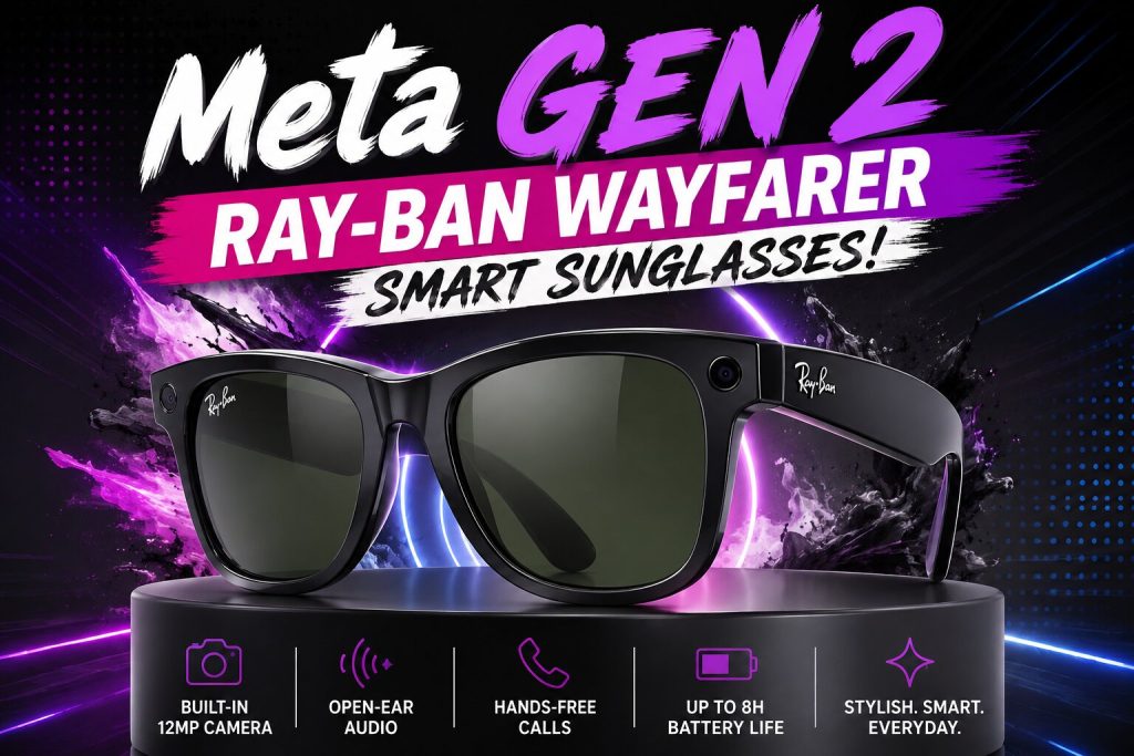 Meta GEN 2 Ray-Ban Wayfarer Smart Sunglasses #2