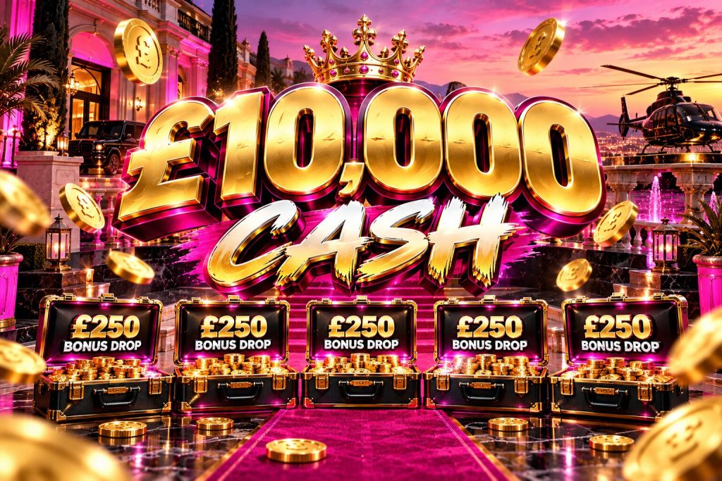 £10,000 Cash + Bonus Drops